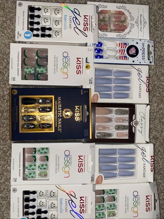 Kiss Other - 11 Kiss Nail Sets and Other Brands